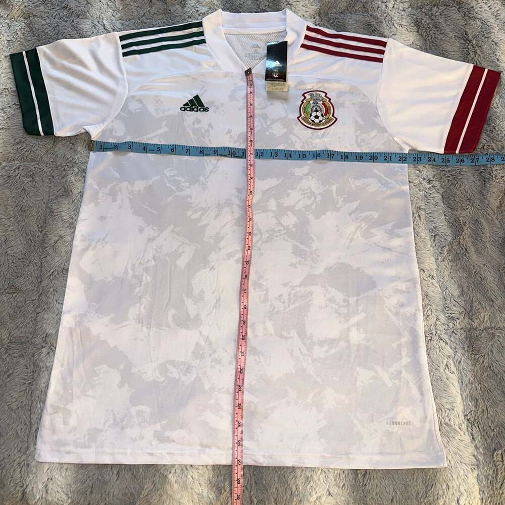 BRAND NEW WITH TAGS 2020 Adidas Mexico Away Jersey Size XL White